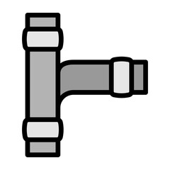 PVC Pipe  Vector Filled Icon Design