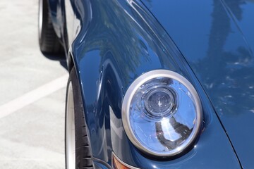 Vintage luxury car headlight