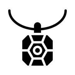 gem pendant glyph icon