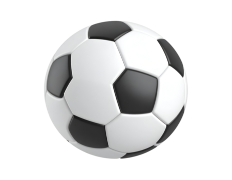 3D Soccer Ball Graphic