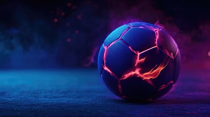 Naklejka premium Molten Lava Soccer Ball