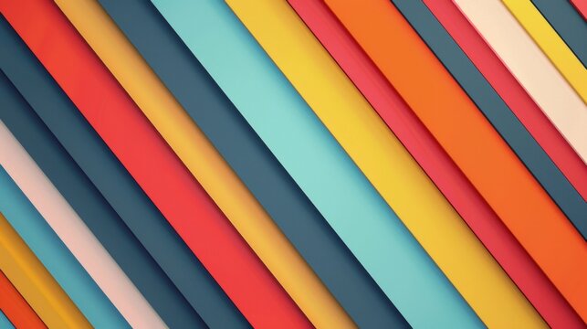 Colorful diagonal stripes pattern