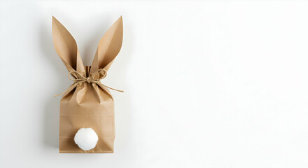 Adorable Easter Bunny Gift Bag Craft Idea