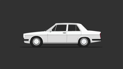 Modern Car Vehicle Isolated Icon Design in Flat Vector Illustration