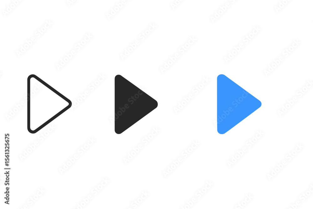 Poster minimalist media button icons vector illustration for ui design