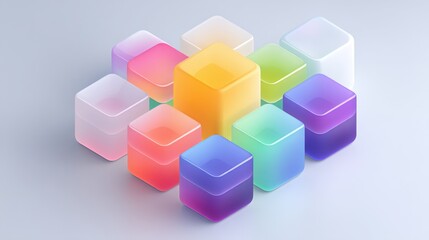 Fototapeta premium Puzzle Interface Clean Design
