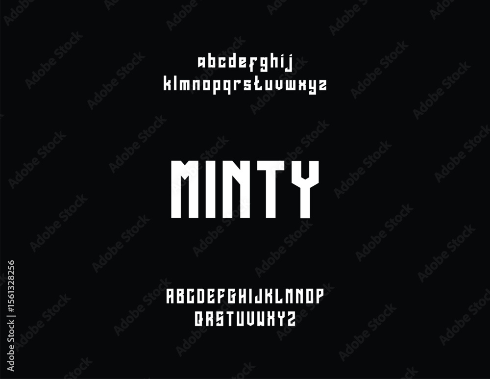 Poster a display font sample showcasing the 