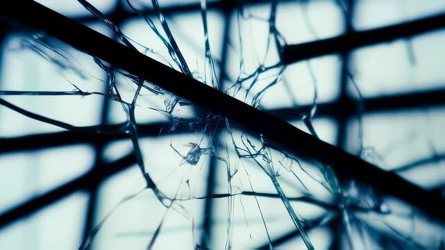 Stained-glass shards glowing in dawn light