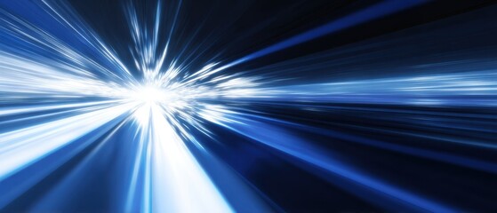 Fototapeta premium The vibrant burst of light creating an abstract motion effect.