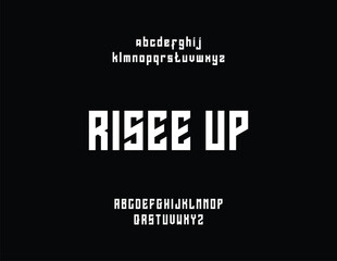 Modern, bold font display with the words 