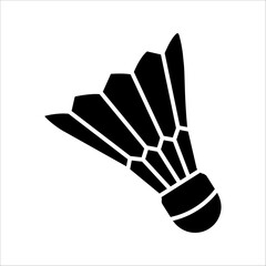 badminton ball icon, sport on white background