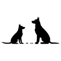Masters of commends dog trainer t shirt design vector file