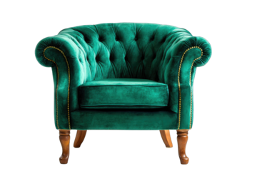 Emerald Green Velvet Armchair (2)