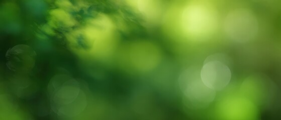 Obraz premium The Lush Green Background with Soft Bokeh for Natural Tranquility