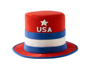 uncle sam hat isolated on white background PNG ,ai generated