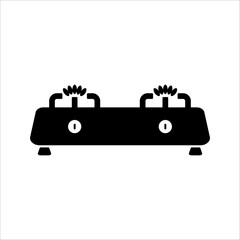 Fototapeta premium Gas Stove Icon. Simple element from kitchen collection. Creative Gas Stove Icon for web design, templates, infographics and more