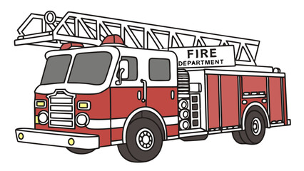 fire truck vector illustration
