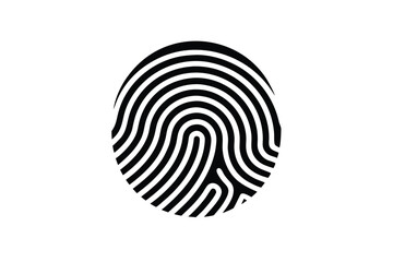 fingerprint scan vector icon