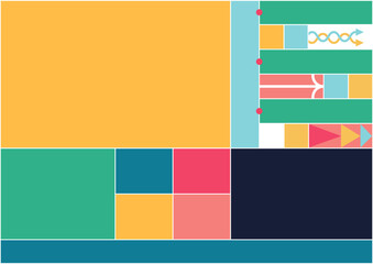 colorful grid layout