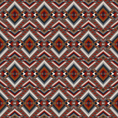 American tribal ethnic native pattern seamless.Traditional Navajo,Aztec,Apache,Southwest and Mexican style fabric pattern.Abstract vector motif pattern.For fabric,clothing,blanket,woven,wrap,decorate.