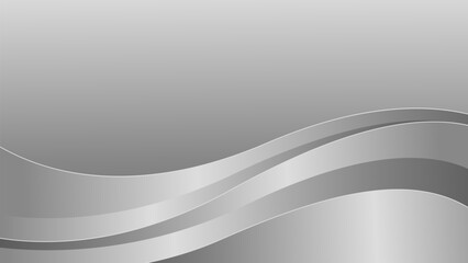 Elegant abstract silver luxury wave background. Metallic design wallpaper. Suitable for templates, banners, covers, sales, business, events, awards, websites, pages, and more
