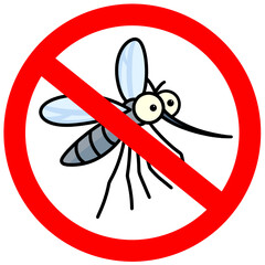stop mosquito sign