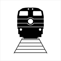 subway train symbol vector illustration. editable icon design