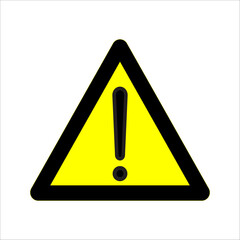 Universal Warning Triangle. General Danger Sign. Warning for Safety Precautions.