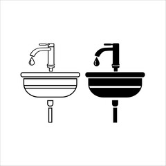 Sink Icon Glyph Icon Design For Personal And Commercial Use