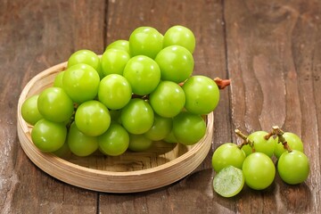 Anggur Muscat. Muscat grapes, especially the Shine Muscat variety, are a type of grape known for...