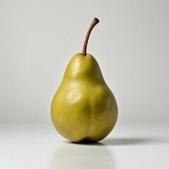A beautiful natural fruit pear on a white background