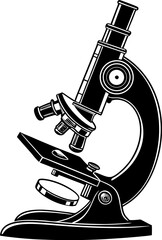 microscope isolated on white background