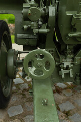 Details of the Military Cannon. Artillery from World War II