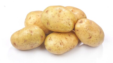 Kentang. Potatoes are a type of tuber that is rich in nutrients and has various health benefits.. Potato isolated