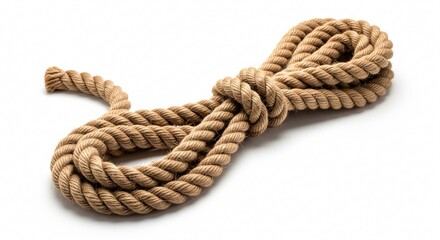 Obraz premium Rope on white background isolated