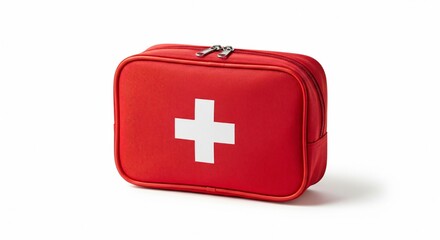 Fototapeta premium First aid kit on white background isolated