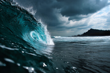 a wave in the sea 