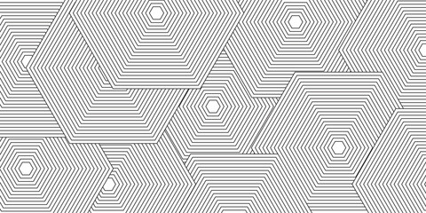 Geometric lines seamless pattern. Golden vector texture with thin diagonal stripes, lines, chevron, zigzag. Abstract gold and white graphic background. Luxury linear ornament. Trendy repeat design