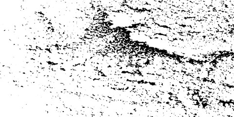 Distress urban overlay spotted concrete grain surface grainy noise rust wall grunge black splatter and white background. damaged chalk crack rough ink wall texture.	