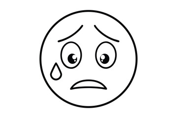 Fototapeta premium vector illustration of cartoon face