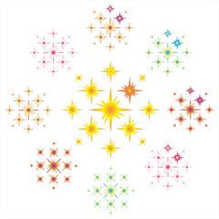 vector illustration of a fireworks