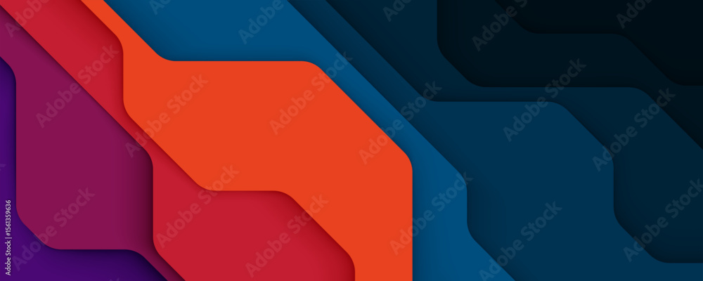 Poster colorful abstract stripe background with modern vector design