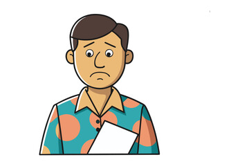 Worried expression in portrait: A close-up studio portrait of a man, conveying worry and concern. Perfect for illustrating themes of stress or contemplation.