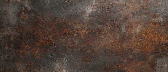 The textured rust background with earthy tones and industrial appeal.