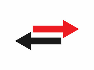 Two opposing arrows illustrate a choice or dual direction.