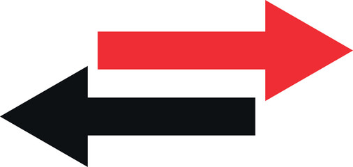 Two opposing arrows illustrate a choice or dual direction.