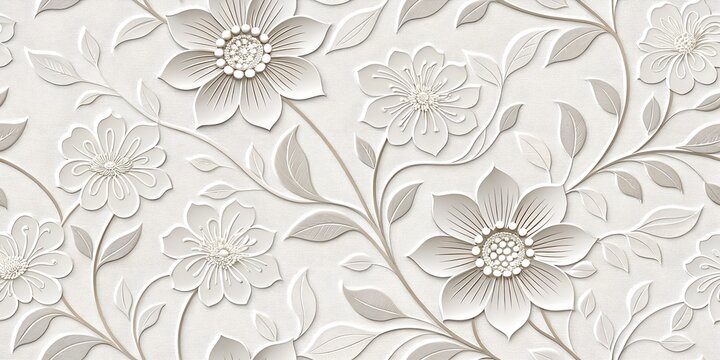 Seamless floral pattern vector illustration: A beautiful vintage design for spring and summer textile decor - Powered by Adobe