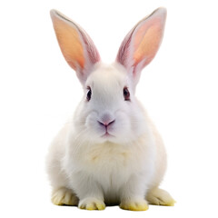 Obraz premium white rabbit on white background