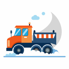 Naklejka premium dump truck vector illustration