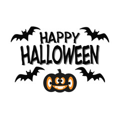 Fototapeta premium Happy Halloween party and banner Vector Art, Icons, and Graphics for 